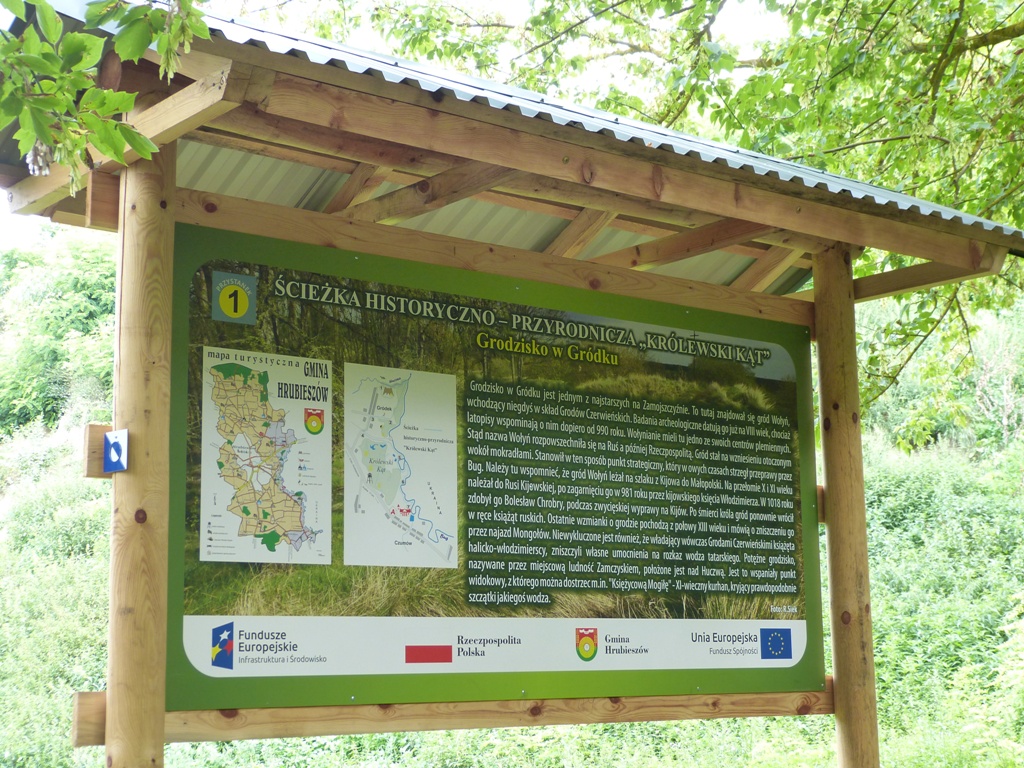 kobieta czyta tablice informacyjną