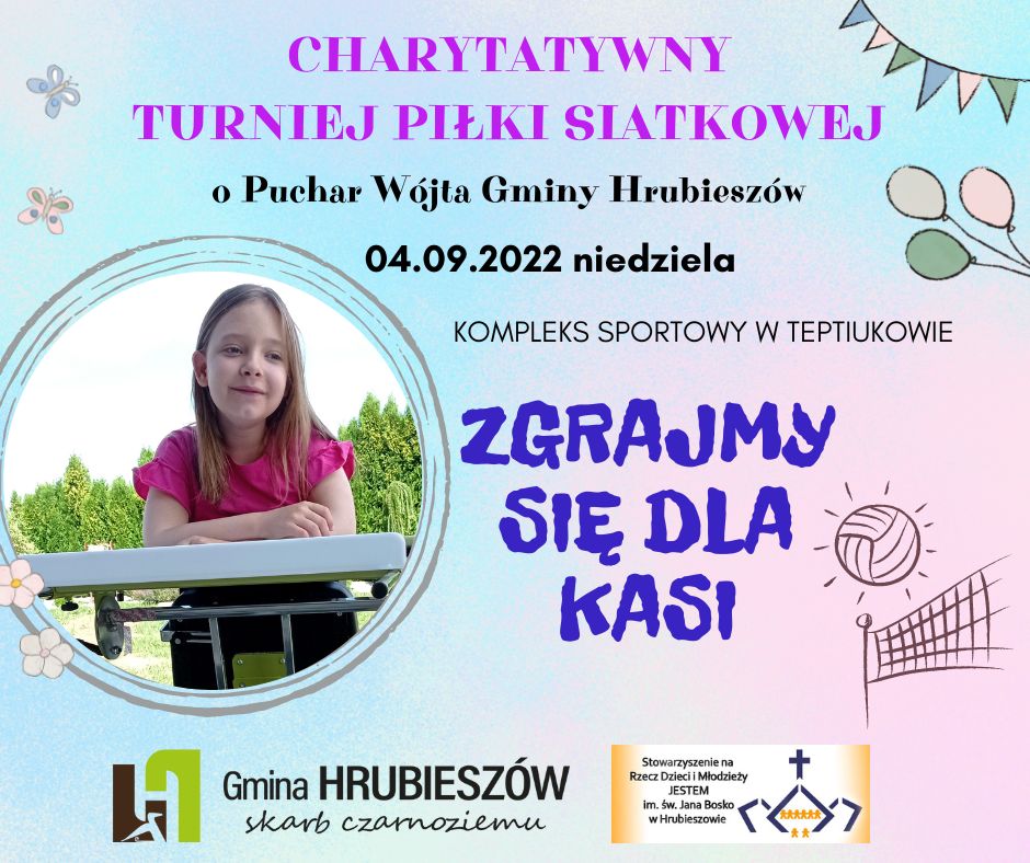 Plakat promujący turniej charytatywny