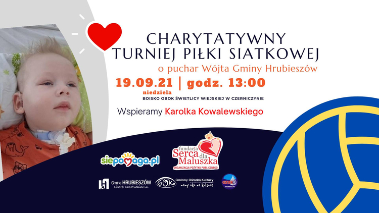 Plakat zachęcający do wzięcia udziału w turnieju charytatywnym