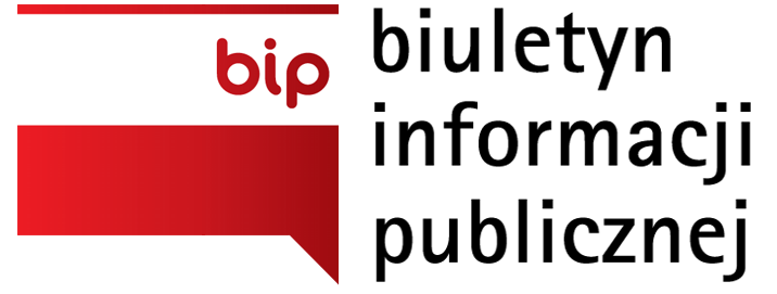 Logotyp BIP, biało czerwona flaga z napisem Biuletyn Informacji Publicznej