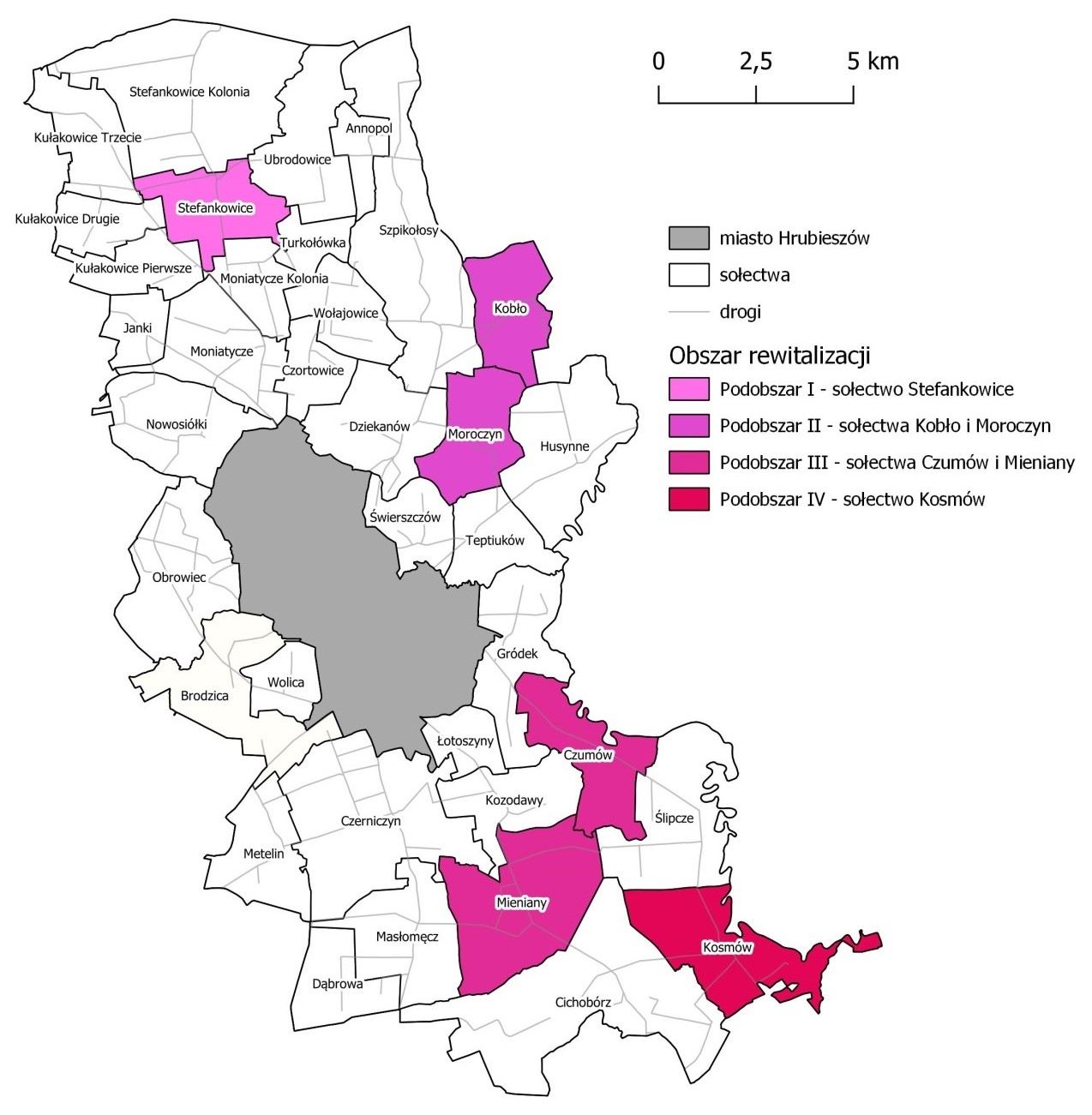 Mapa Gminy Hrubieszów