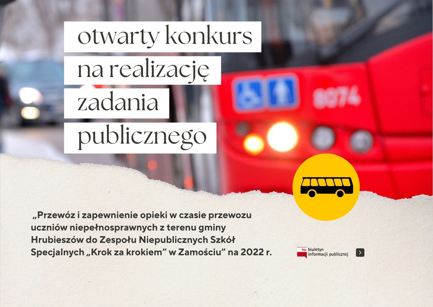 Czerwony autobus, tekst jak w treści artykułu