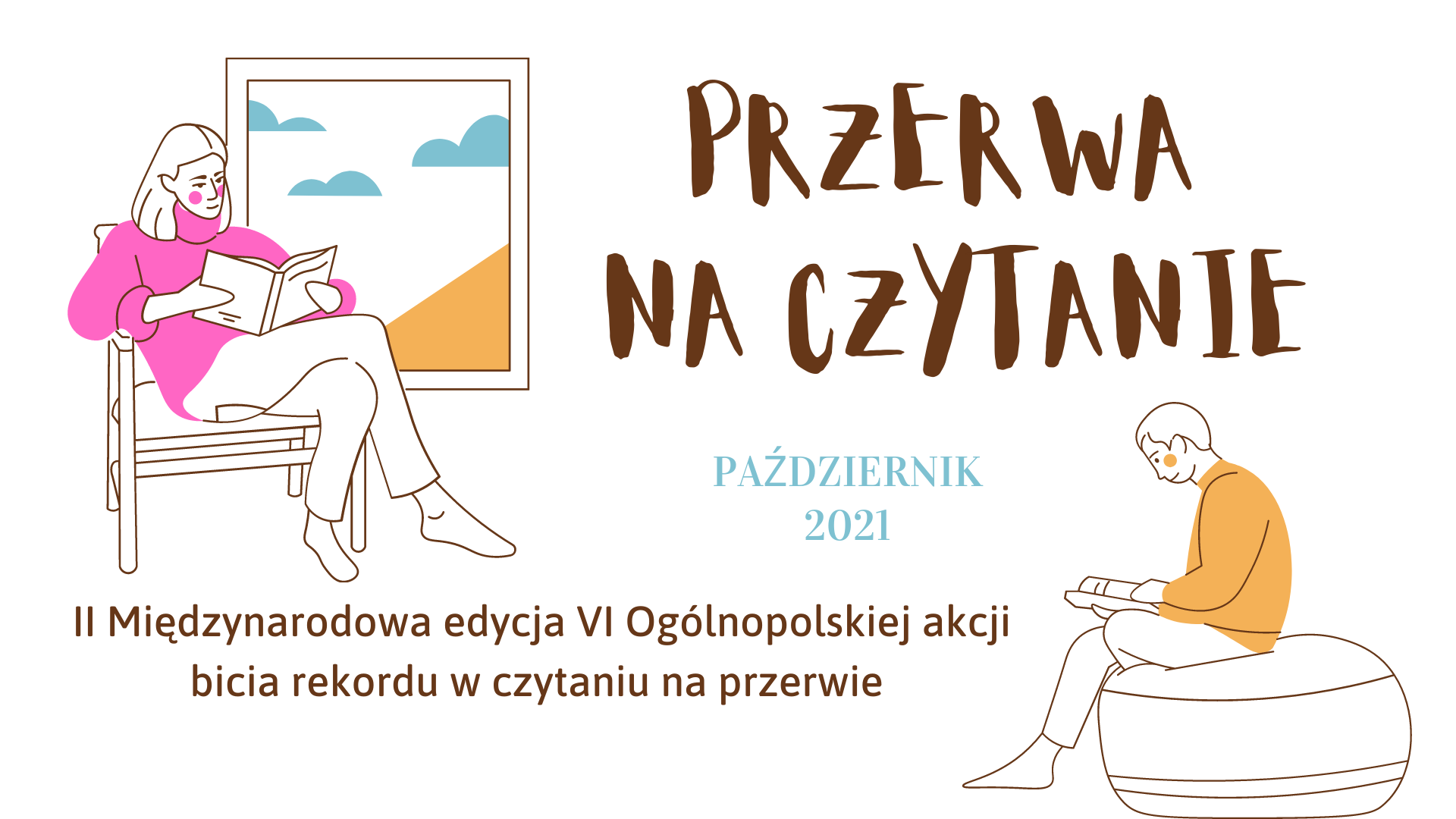 Grafika ilustrująca przerwę na czytanie