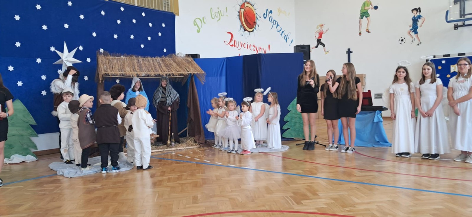 Inscenizacja przedstawiająca historię mającą miejsce w Betlejem