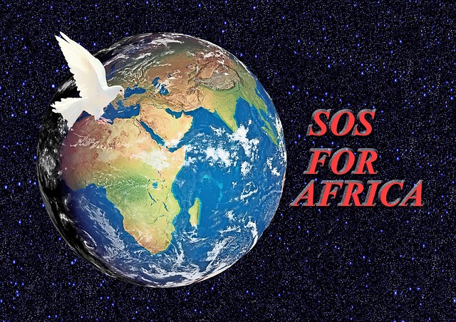 Grafika ilustrująca misje w Afryce