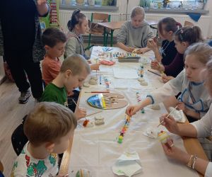 Uczniowie podczas warsztatów