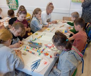 Uczniowie podczas warsztatów