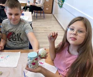 Uczniowie podczas warsztatów