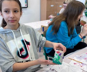 Uczniowie podczas warsztatów