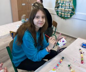 Uczniowie podczas warsztatów