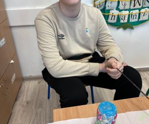 Uczniowie podczas warsztatów