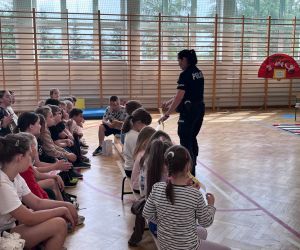 podsumowanie spotkania z policjantką