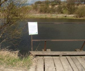 Plakat na moście 2 w Teptiukowie