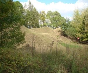 Zboczę grodziska po wypasie owiec