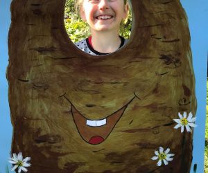 Dziewczynka w ramce z ziemniaka