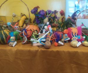 Fantastyczne stworki wykonane przez przedszkolaki