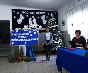 Laureatka podczas prezentacji