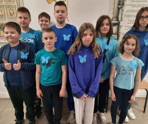 Uczniowie klasy V i VI.