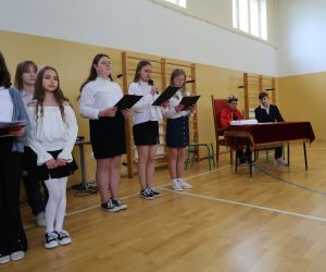 Artyści podczas przemówień