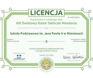  Licencja Organizatora Lokalnego