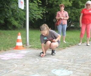 Dziewczynka podczas jednej z konkurencji