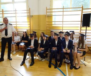 Prezes Ochotniczej Straży Pożarnej w Czerniczynie wygłasza przemowę