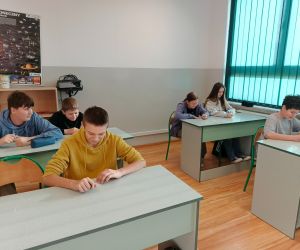 Klasa 7 biorąca udział w konkursie